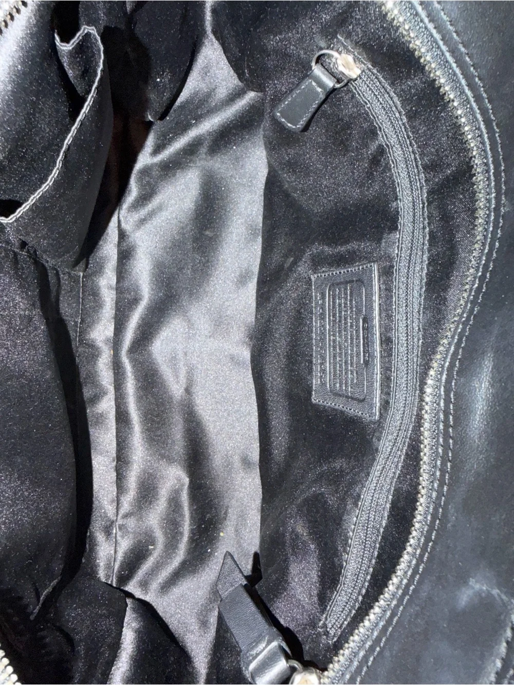 Coach sleek black